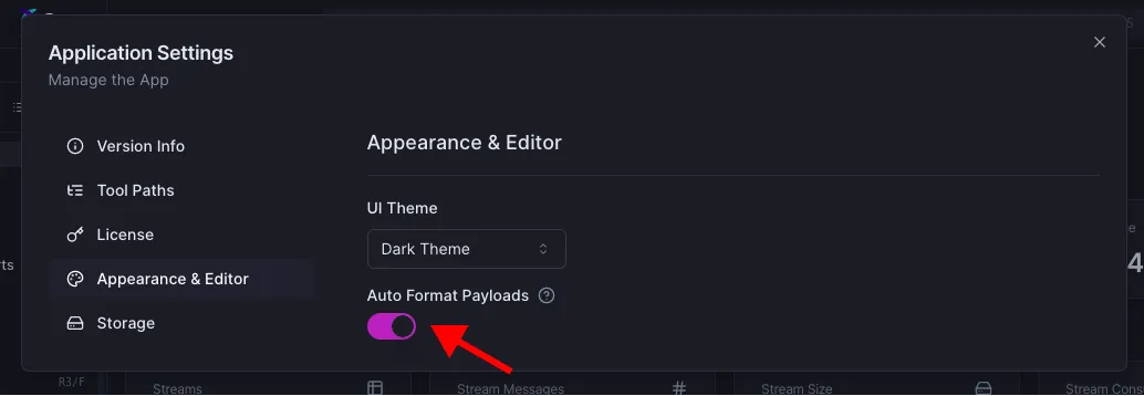 auto format payloads