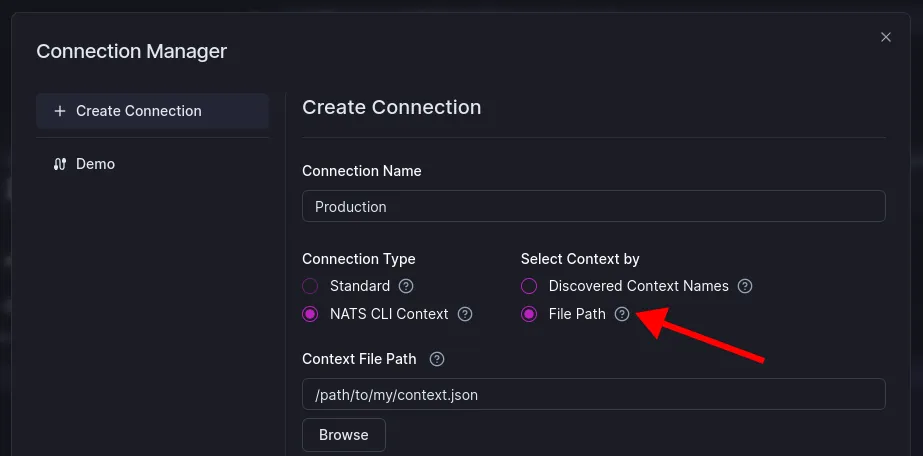 context file path