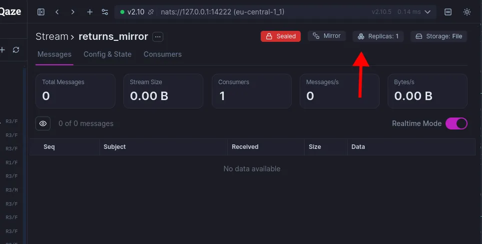 information in header